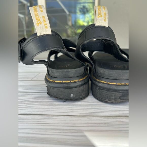 Dr. Martens Black Vegan Blaire Sandals, Size 7 - Picture 3 of 7